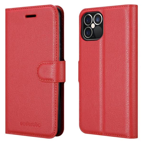 iPhone 12 PRO MAX Suojakotelo Lompakkokotelo Matkapuhelinkotelo Suojakuori jossa magneettisuljenta, jalusta-toiminto ja korttitasku