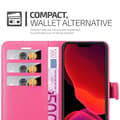 Pikkukuva 4 / 8: iPhone 12 PRO MAX Suojakotelo Lompakkokotelo Matkapuhelinkotelo Suojakuori jossa magneettisuljenta, jalusta-toiminto ja korttitasku