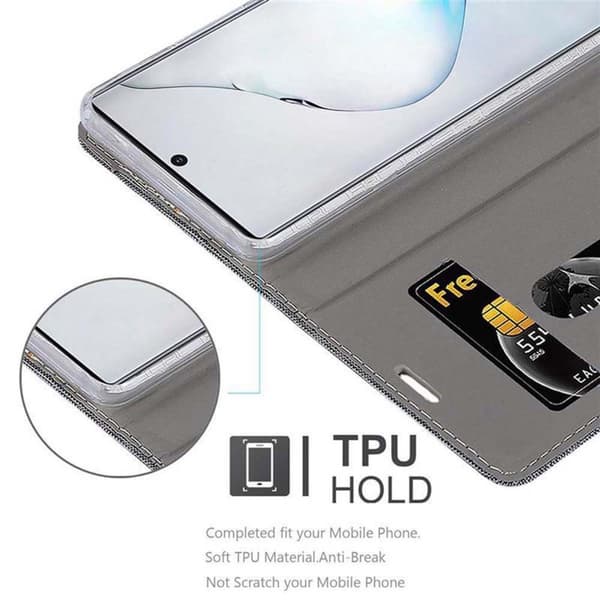 Deksel til Samsung Galaxy NOTE 10 Lommebokdeksel med magnetisk lukking, stativfunksjon og kortlomme