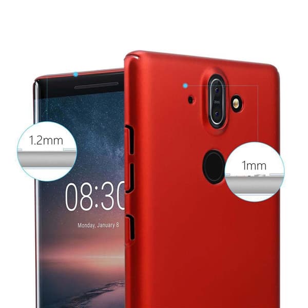 Hårt Nokia 8 Sirocco Fodral Skal Fodral Mobilskydd Hard Case Skyddsomslag i metalloptik mot repor och stötar