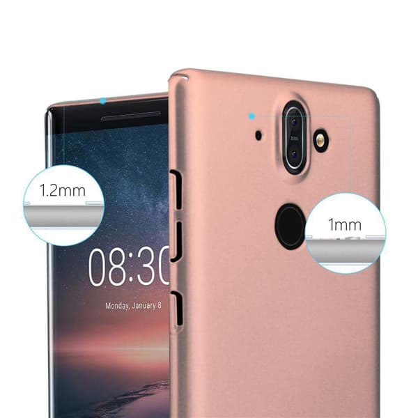 Hårt Nokia 8 Sirocco Fodral Skal Fodral Mobilskydd Hard Case Skyddsomslag i metalloptik mot repor och stötar