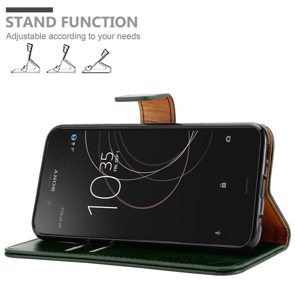 Sony Xperia XZ1 Suojakotelo Suojakuori Lompakkokotelo Matkapuhelinkotelo jossa magneettisuljenta, jalusta-toiminto ja korttitasku