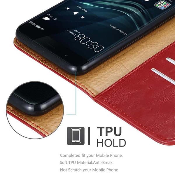 Huawei P9 PLUS Suojakotelo Suojakuori Lompakkokotelo Matkapuhelinkotelo jossa magneettisuljenta, jalusta-toiminto ja korttitasku