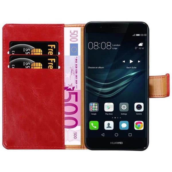 Huawei P9 PLUS Suojakotelo Suojakuori Lompakkokotelo Matkapuhelinkotelo jossa magneettisuljenta, jalusta-toiminto ja korttitasku