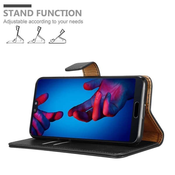 Huawei P20 Plånboksfodral Skal Mobilskyddmed magnetisk stängning, ståfunktion och kortficka