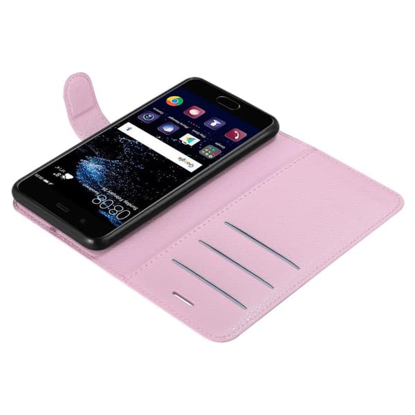 Huawei P10 Suojakotelo Lompakkokotelo Matkapuhelinkotelo Suojakuori jossa magneettisuljenta, jalusta-toiminto ja korttitasku