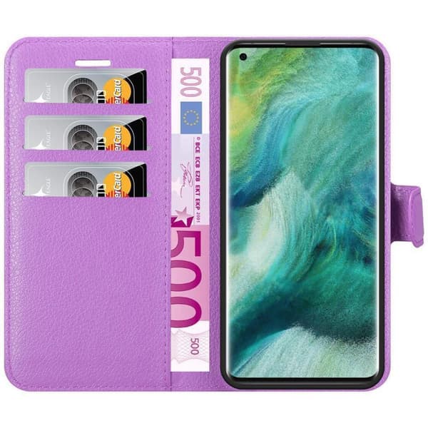 Oppo FIND X2 PRO Suojakotelo Lompakkokotelo Matkapuhelinkotelo Suojakuori jossa magneettisuljenta, jalusta-toiminto ja korttitasku