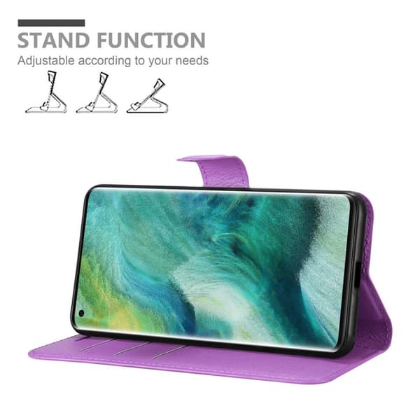 Oppo FIND X2 PRO Suojakotelo Lompakkokotelo Matkapuhelinkotelo Suojakuori jossa magneettisuljenta, jalusta-toiminto ja korttitasku