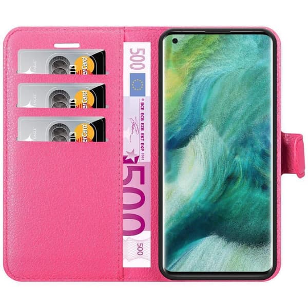 Oppo FIND X2 PRO Suojakotelo Lompakkokotelo Matkapuhelinkotelo Suojakuori jossa magneettisuljenta, jalusta-toiminto ja korttitasku