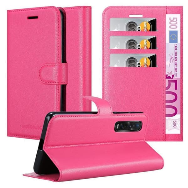 Oppo FIND X2 PRO Plånboksfodral Fodral Skal Case med magnetisk stängning, ståfunktion och kortplats KIRSKY ROSA