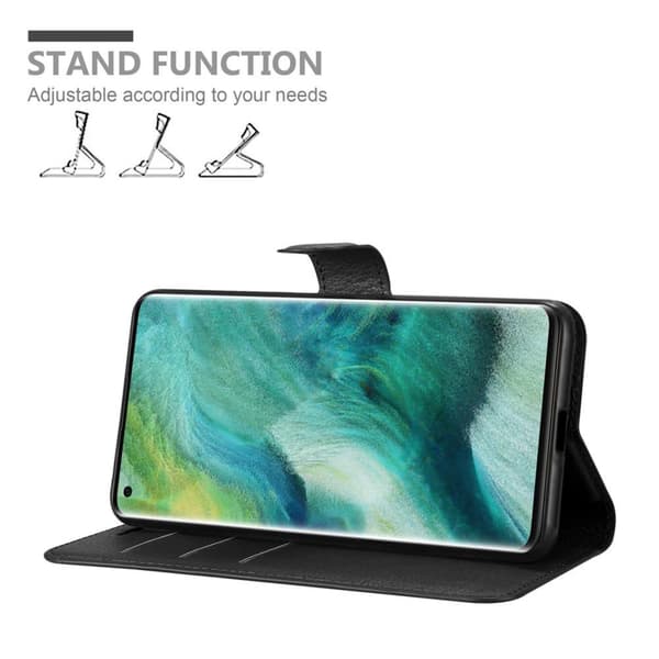 Oppo FIND X2 PRO Suojakotelo Lompakkokotelo Matkapuhelinkotelo Suojakuori jossa magneettisuljenta, jalusta-toiminto ja korttitasku