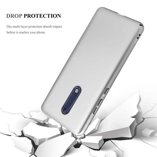Deksel for Nokia 5 2017 Hardt Case Beskyttende i metallutseende mot riper og støt.