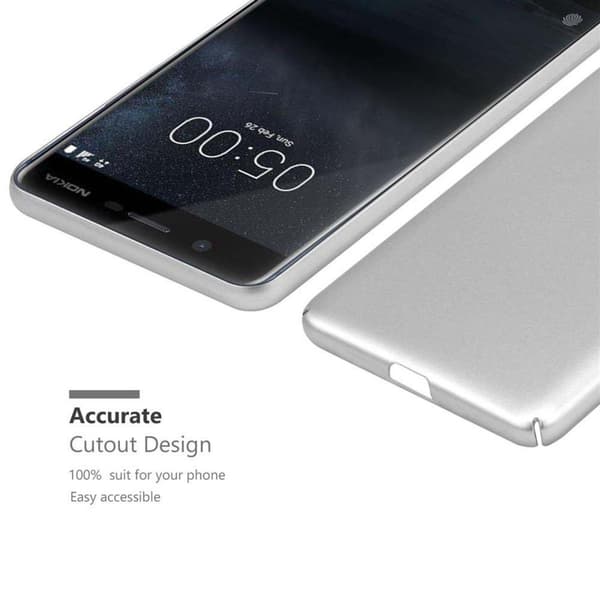 Hårt Nokia 5 2017 Fodral Skal Fodral Mobilskydd Hard Case Skyddsomslag i metalloptik mot repor och stötar