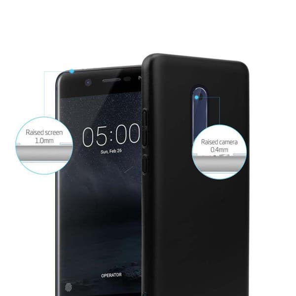 Deksel for Nokia 5 2017 Hardt Case Beskyttende i metallutseende mot riper og støt.