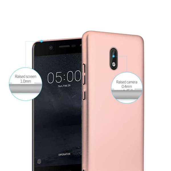 Nokia 3 2017 Suojakuori Hard Case Suojakotelo metallin näköinen suojus naarmuja ja iskuja vastaan