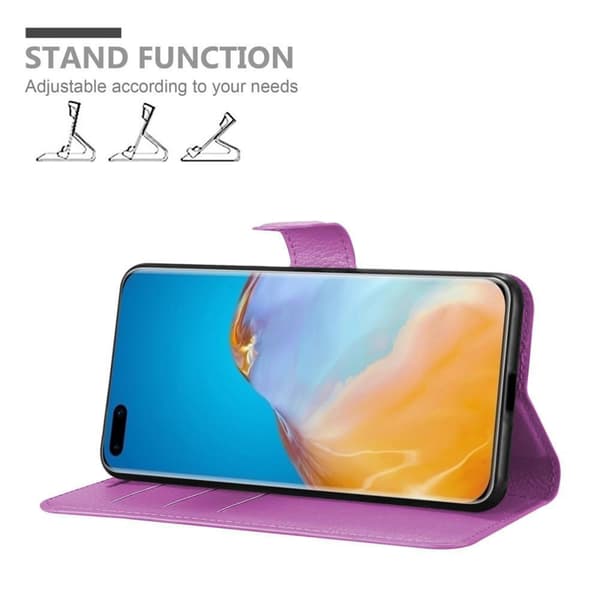 Deksel til Huawei P40 PRO / P40 PRO+ Lommebokdeksel med magnetisk lukking, stativfunksjon og kortlomme