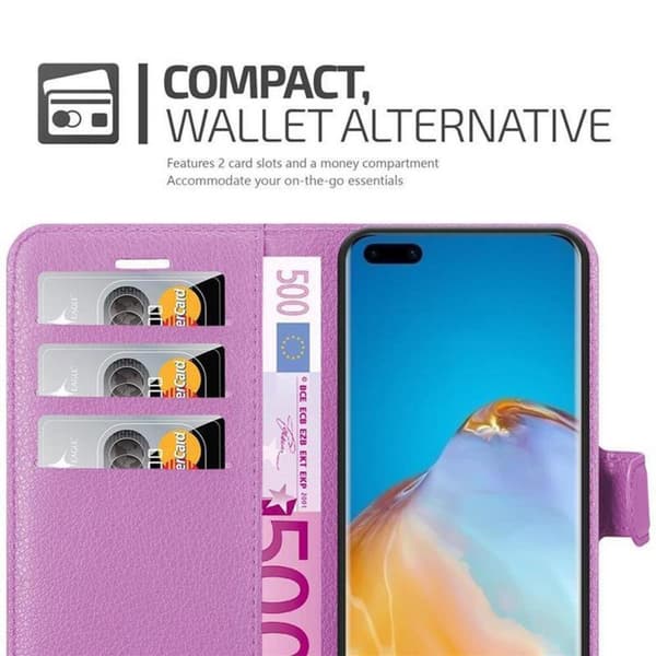 Deksel til Huawei P40 PRO / P40 PRO+ Lommebokdeksel med magnetisk lukking, stativfunksjon og kortlomme