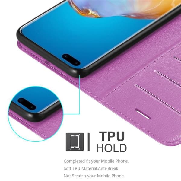 Deksel til Huawei P40 PRO / P40 PRO+ Lommebokdeksel med magnetisk lukking, stativfunksjon og kortlomme