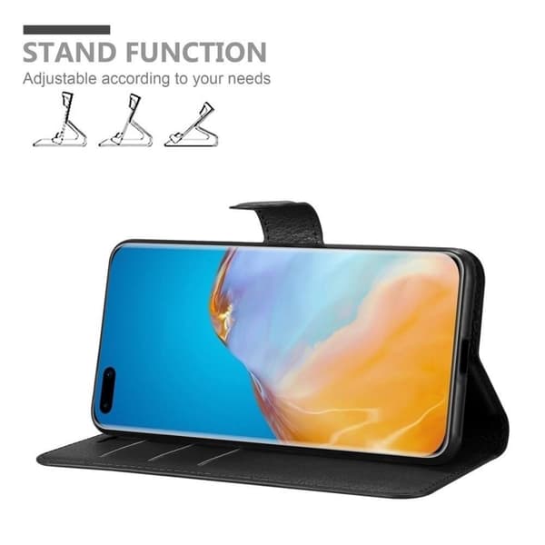 Deksel til Huawei P40 PRO / P40 PRO+ Lommebokdeksel med magnetisk lukking, stativfunksjon og kortlomme