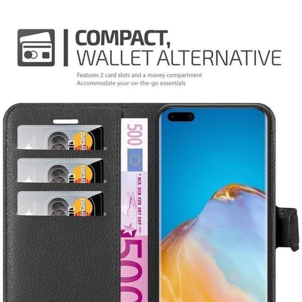 Deksel til Huawei P40 PRO / P40 PRO+ Lommebokdeksel med magnetisk lukking, stativfunksjon og kortlomme
