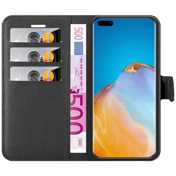 Deksel til Huawei P40 PRO / P40 PRO+ Lommebokdeksel med magnetisk lukking, stativfunksjon og kortlomme