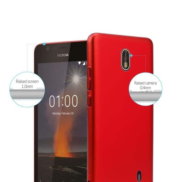 Hårt Nokia 1 2018 Fodral Skal Fodral Mobilskydd Hard Case Skyddsomslag i metalloptik mot repor och stötar