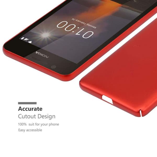 Hårt Nokia 1 2018 Fodral Skal Fodral Mobilskydd Hard Case Skyddsomslag i metalloptik mot repor och stötar