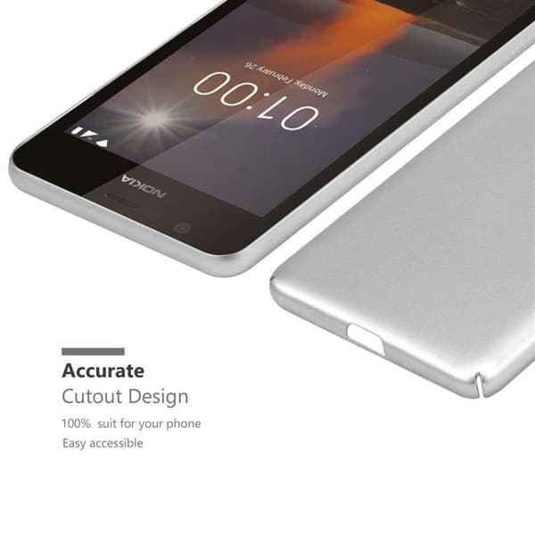 Hårt Nokia 1 2018 Fodral Skal Fodral Mobilskydd Hard Case Skyddsomslag i metalloptik mot repor och stötar