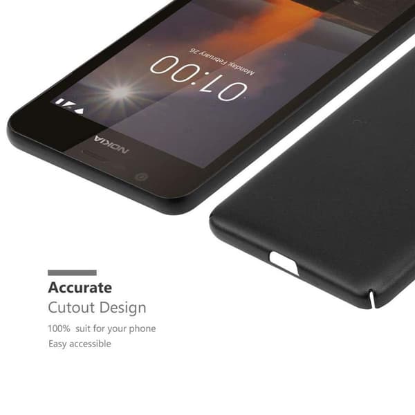 Hårt Nokia 1 2018 Fodral Skal Fodral Mobilskydd Hard Case Skyddsomslag i metalloptik mot repor och stötar