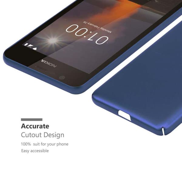 Hårt Nokia 1 2018 Fodral Skal Fodral Mobilskydd Hard Case Skyddsomslag i metalloptik mot repor och stötar