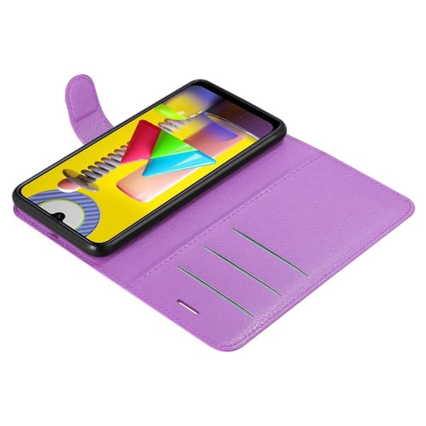 Samsung Galaxy M31 Suojakotelo Lompakkokotelo Matkapuhelinkotelo Suojakuori jossa magneettisuljenta, jalusta-toiminto ja korttitasku