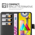 Pikkukuva 4 / 8: Samsung Galaxy M31 Suojakotelo Lompakkokotelo Matkapuhelinkotelo Suojakuori jossa magneettisuljenta, jalusta-toiminto ja korttitasku