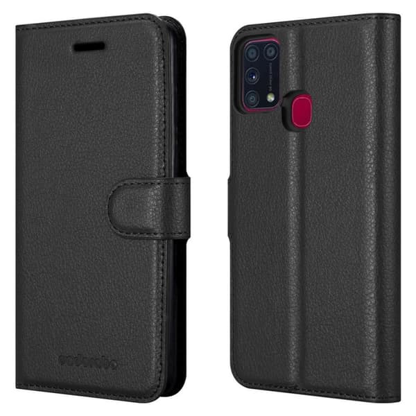 Samsung Galaxy M31 Suojakotelo Lompakkokotelo Matkapuhelinkotelo Suojakuori jossa magneettisuljenta, jalusta-toiminto ja korttitasku