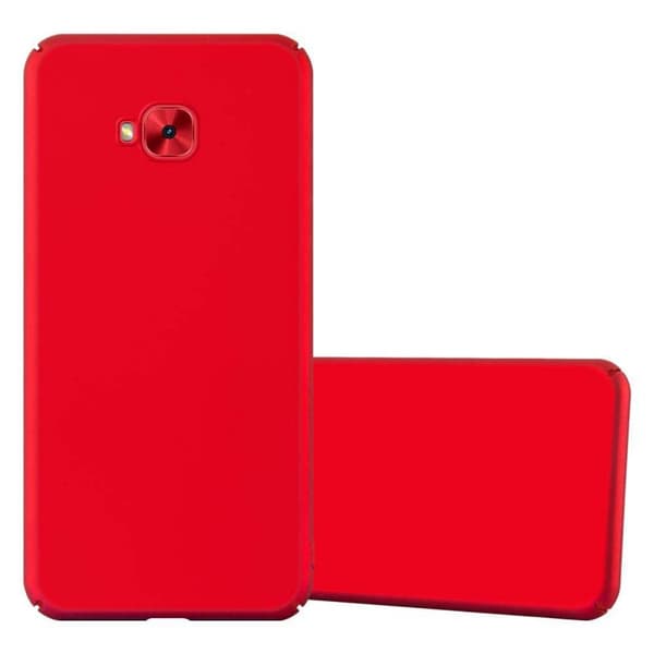 Asus ZenFone 4 Selfie PRO Suojakuori Hard Case Suojakotelo metallin näköinen suojus naarmuja ja iskuja vastaan METALLIN PUNAINEN