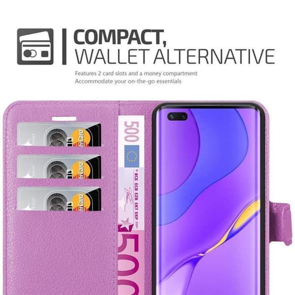 Huawei NOVA 7 PRO 5G Suojakotelo Lompakkokotelo Matkapuhelinkotelo Suojakuori jossa magneettisuljenta, jalusta-toiminto ja korttitasku