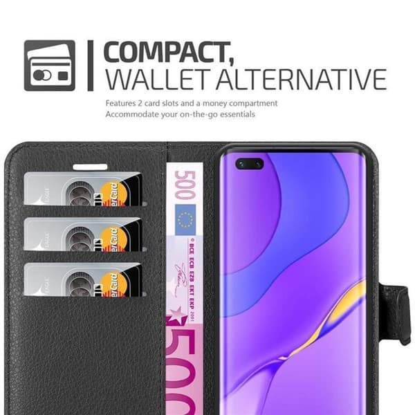 Huawei NOVA 7 PRO 5G Suojakotelo Lompakkokotelo Matkapuhelinkotelo Suojakuori jossa magneettisuljenta, jalusta-toiminto ja korttitasku