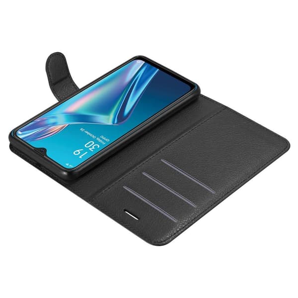 Oppo A12 Suojakotelo Lompakkokotelo Matkapuhelinkotelo Suojakuori jossa magneettisuljenta, jalusta-toiminto ja korttitasku