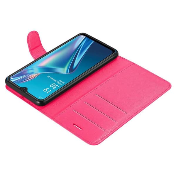 Oppo A12 Suojakotelo Lompakkokotelo Matkapuhelinkotelo Suojakuori jossa magneettisuljenta, jalusta-toiminto ja korttitasku