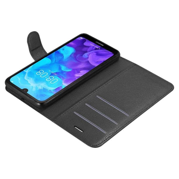 Huawei Y5 2019 / Enjoy Play 8 / Honor 8S Suojakotelo Lompakkokotelo Matkapuhelinkotelo Suojakuori jossa magneettisuljenta, jalusta-toiminto ja