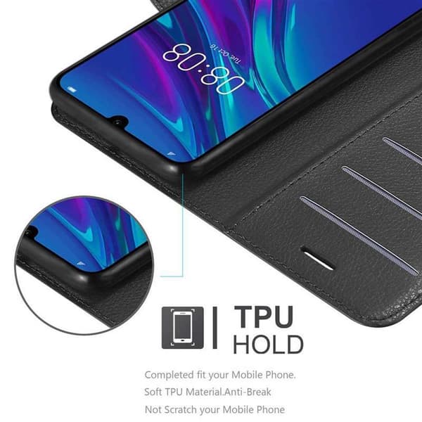 Huawei Y6 2019 Suojakotelo Lompakkokotelo Matkapuhelinkotelo Suojakuori jossa magneettisuljenta, jalusta-toiminto ja korttitasku