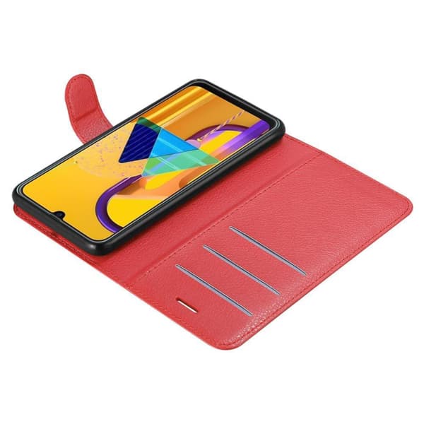 Deksel til Samsung Galaxy M21 / M30s Lommebokdeksel med magnetisk lukking, stativfunksjon og kortlomme