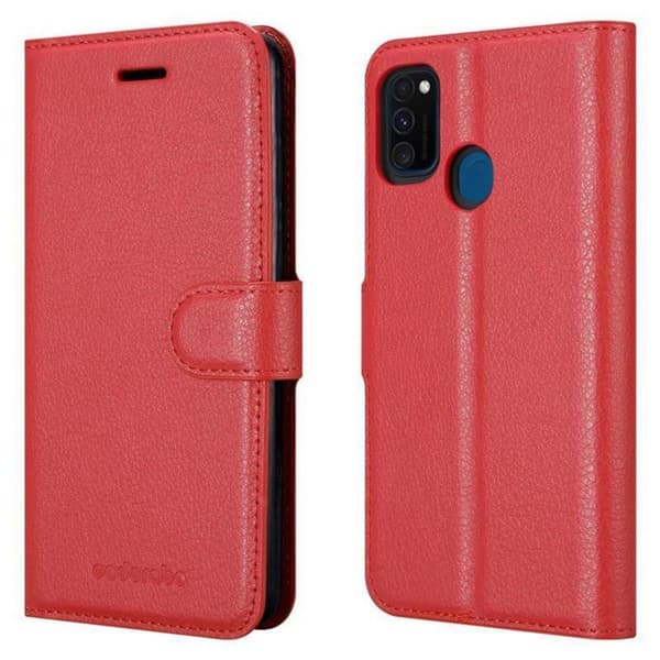 Deksel til Samsung Galaxy M21 / M30s Lommebokdeksel med magnetisk lukking, stativfunksjon og kortlomme