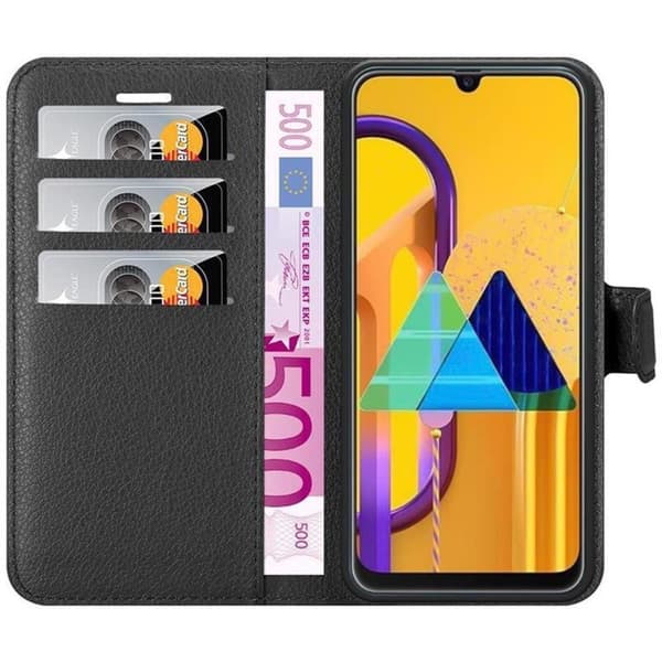 Samsung Galaxy M21 / M30s Suojakotelo Lompakkokotelo Matkapuhelinkotelo Suojakuori jossa magneettisuljenta, jalusta-toiminto ja korttitasku