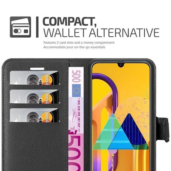 Samsung Galaxy M21 / M30s Plånboksfodral Fodral Skal Case med magnetisk stängning, ståfunktion och kortplats