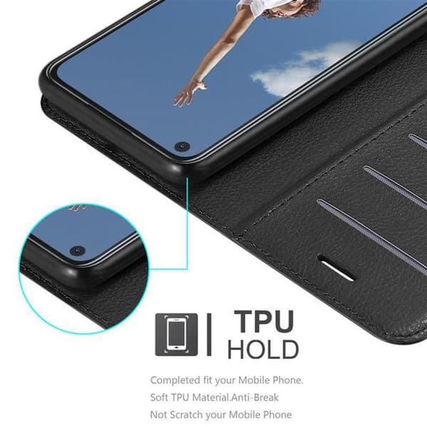 Deksel til Oppo A52 Lommebokdeksel med magnetisk lukking, stativfunksjon og kortlomme