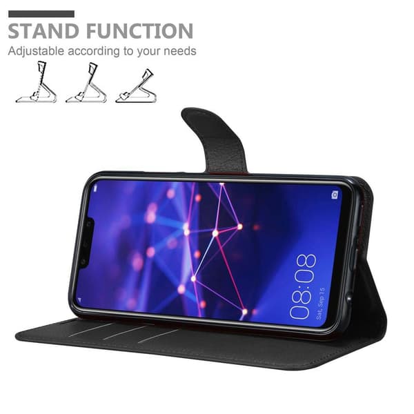 Huawei MATE 20 LITE Suojakotelo Lompakkokotelo Matkapuhelinkotelo Suojakuori jossa magneettisuljenta, jalusta-toiminto ja korttitasku