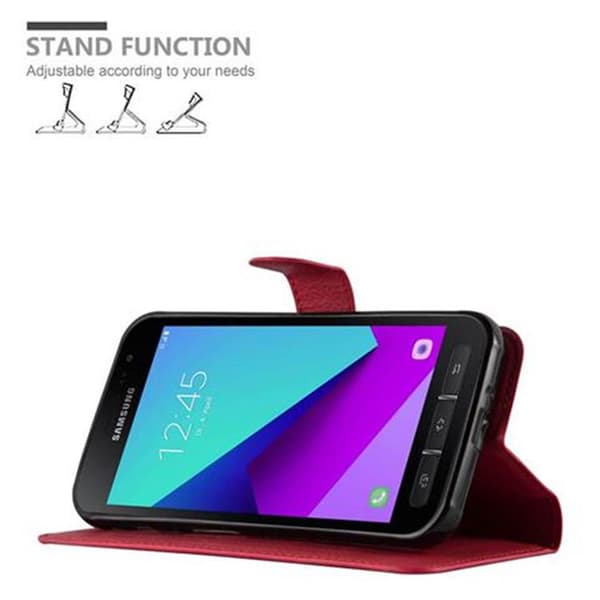 Deksel til Samsung Galaxy XCover 4 / XCover 4s Lommebokdeksel med magnetisk lukking, stativfunksjon og kortlomme