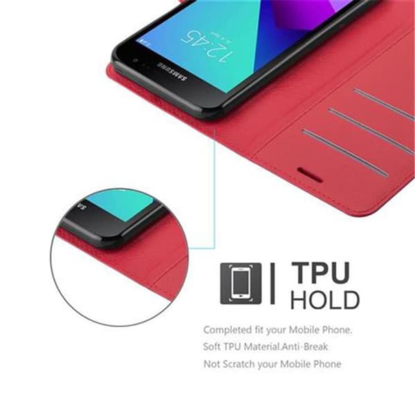 Deksel til Samsung Galaxy XCover 4 / XCover 4s Lommebokdeksel med magnetisk lukking, stativfunksjon og kortlomme