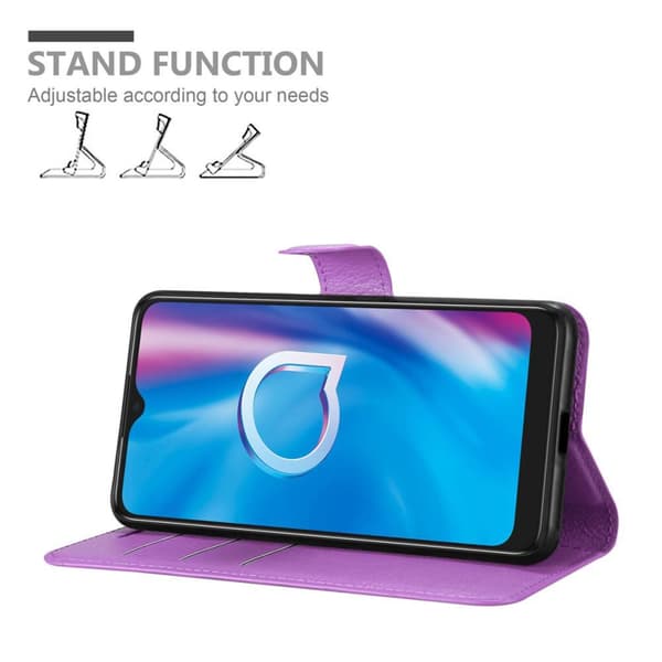 Alcatel 1S 2020 Plånboksfodral Fodral Skal Case med magnetisk stängning, ståfunktion och kortplats