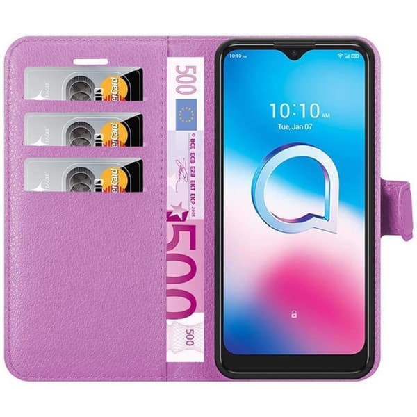 Alcatel 1S 2020 Plånboksfodral Fodral Skal Case med magnetisk stängning, ståfunktion och kortplats